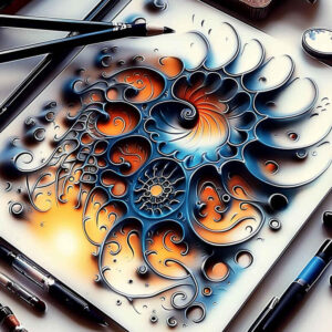 biomechanical-power – tattoo design ideas free ai generated – neotraditional-layered-fill – for-neck – Gallery: biomechanics-inkby-ai