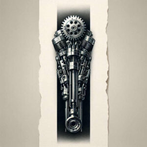 biomechanical-tattoo – tattoo design ideas free ai generated – surrealism-phantom – for-chest – Gallery: biomechanics-inkby-ai
