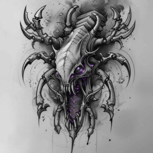complex-mechanics-tattoo – tattoo design ideas free ai generated – neotraditional-dynamic-color – for-upper-arm – Gallery: biomechanics-inkby-ai