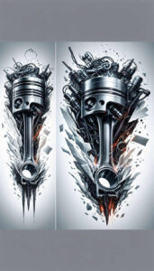 complex-mechanics-tattoo – tattoo design ideas free ai generated – realism-vivid-detail – for-collarbone – Gallery: biomechanics-inkby-ai