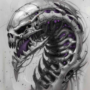 complex-mechanics-tattoo – tattoo design ideas free ai generated – surrealism-fluid-forms – for-lower-leg – Gallery: biomechanics-inkby-ai