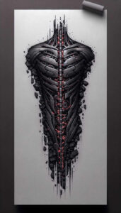 cybernetic-design – tattoo design ideas free ai generated – realism-emotional-depth – for-thigh – Gallery: biomechanics-inkby-ai