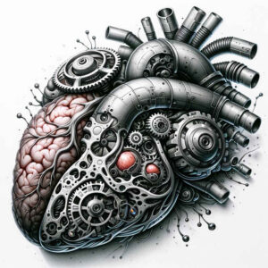 cybernetic-flow-tattoo – tattoo design ideas free ai generated – surrealism-psychological-depth – for-collarbone – Gallery: biomechanics-inkby-ai