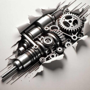 cybernetic-pattern – tattoo design ideas free ai generated – realism-seamless-blend – for-stomach – Gallery: biomechanics-inkby-ai