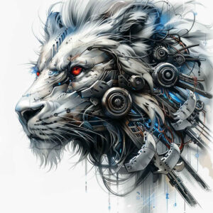 cybernetic-tattoo – tattoo design ideas free ai generated – realism-photorealistic-drawing – for-palm – Gallery: biomechanics-inkby-ai