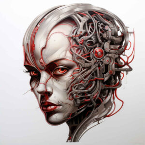 digital-biomech – tattoo design ideas free ai generated – surrealism-enigmatic-light – for-lower-arm – Gallery: biomechanics-inkby-ai