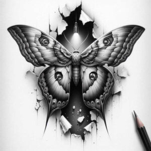 digital-symbiosis-tattoo – tattoo design ideas free ai generated – surrealism-enigmatic-aura – for-calf – Gallery: biomechanics-inkby-ai