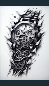 digital-symbiosis-tattoo – tattoo design ideas free ai generated – surrealism-morphic – for-foot – Gallery: biomechanics-inkby-ai