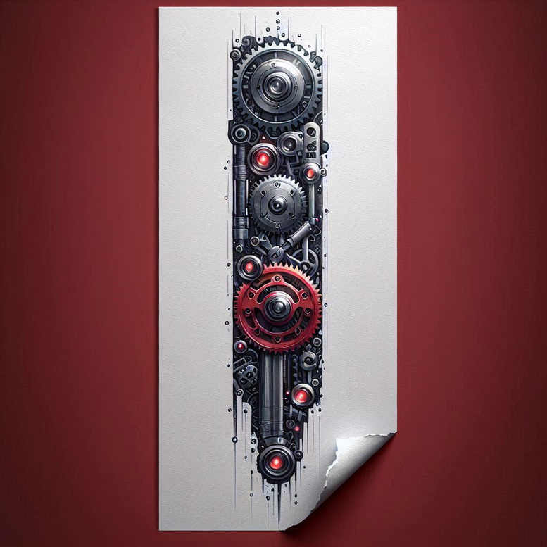 dynamic-tattoo – tattoo design ideas free ai generated – surrealism-fluid-motion – for-elbow – Gallery: biomechanics-inkby-ai