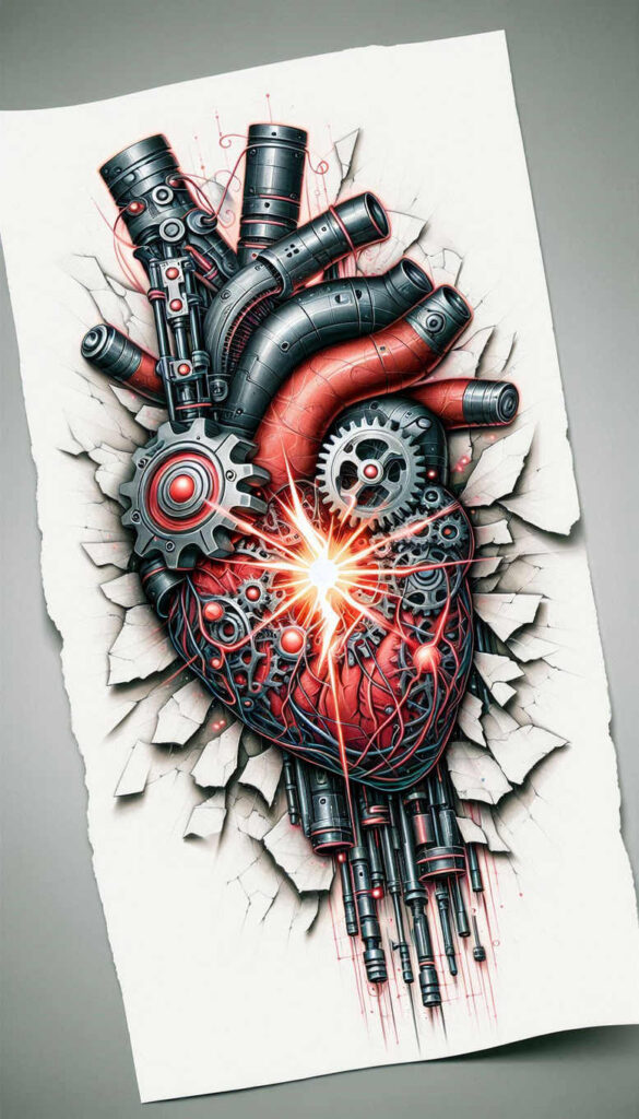 electric-circuit-tattoo – tattoo design ideas free ai generated – surrealism-fantastical – for-wrist – Gallery: biomechanics-inkby-ai