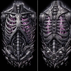 electric-circuit-tattoo – tattoo design ideas free ai generated – surrealism-visionary – for-fingers – Gallery: biomechanics-inkby-ai