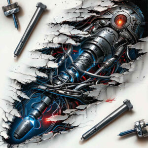 fluid-biomech – tattoo design ideas free ai generated – surrealism-whimsical – for-hand – Gallery: biomechanics-inkby-ai