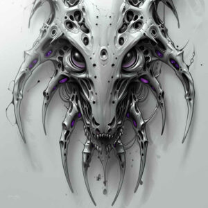 fusion-tattoo – tattoo design ideas free ai generated – realism-form-fidelity – for-neck – Gallery: biomechanics-inkby-ai