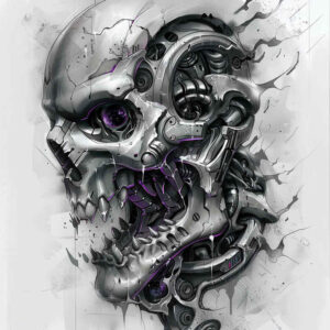 hydraulic-tattoo – tattoo design ideas free ai generated – neotraditional-decorative-elements – for-collarbone – Gallery: biomechanics-inkby-ai