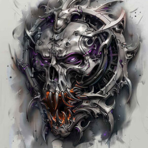 hydraulic-tattoo – tattoo design ideas free ai generated – neotraditional-structured-design – for-full-back – Gallery: biomechanics-inkby-ai