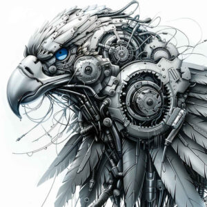 hydraulic-tattoo – tattoo design ideas free ai generated – realism-gradient-tones – for-upper-thigh – Gallery: biomechanics-inkby-ai