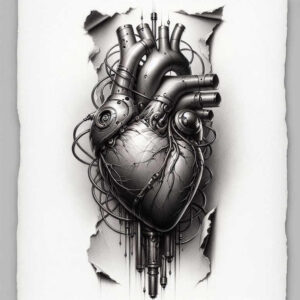 hydraulic-tattoo – tattoo design ideas free ai generated – realism-shadow-realism – for-upper-arm – Gallery: biomechanics-inkby-ai