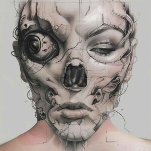 hydraulic-tattoo – tattoo design ideas free ai generated – realism-smooth-complexion – for-back-shoulder – Gallery: biomechanics-inkby-ai