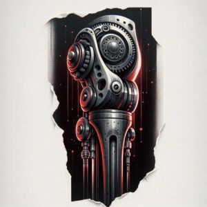 industrial-tattoo – tattoo design ideas free ai generated – realism-ink-layering – for-fingers – Gallery: biomechanics-inkby-ai