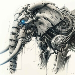 mechanical-design – tattoo design ideas free ai generated – neotraditional-gradient-fills – for-foot – Gallery: biomechanics-inkby-ai
