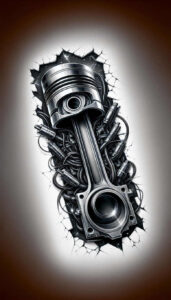 mechanical-design – tattoo design ideas free ai generated – realism-cgi-realism – for-upper-chest – Gallery: biomechanics-inkby-ai