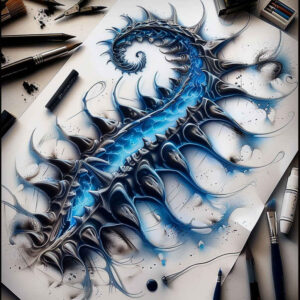 mechanical-joints-tattoo – tattoo design ideas free ai generated – neotraditional-textural-detail – for-upper-arm – Gallery: biomechanics-inkby-ai