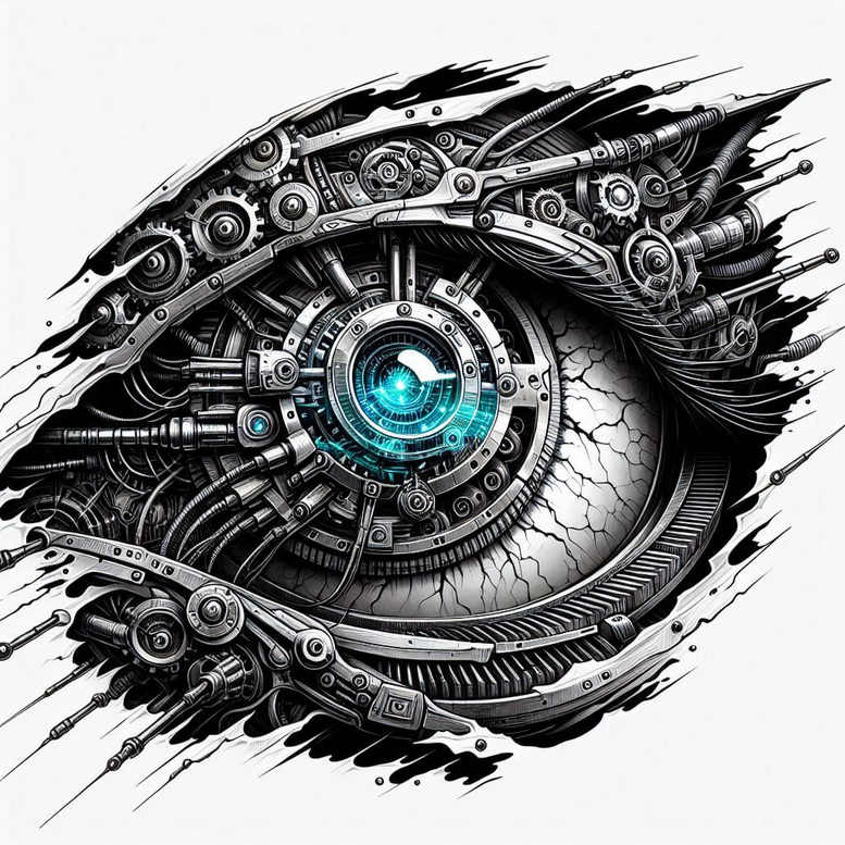 mechanical-joints-tattoo – tattoo design ideas free ai generated – realism-color-precision – for-side-torso – Gallery: biomechanics-inkby-ai