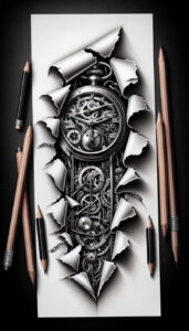 mechanical-joints-tattoo – tattoo design ideas free ai generated – realism-reflection-effect – for-knee – Gallery: biomechanics-inkby-ai