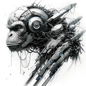 mechanical-realism-tattoo – tattoo design ideas free ai generated – neotraditional-precise-lines – for-knee – Gallery: biomechanics-inkby-ai