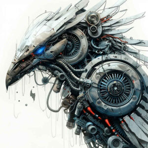 mechanical-realism-tattoo – tattoo design ideas free ai generated – surrealism-ambiguous-space – for-upper-chest – Gallery: biomechanics-inkby-ai