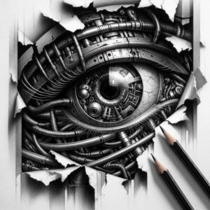 mechanical-realism-tattoo – tattoo design ideas free ai generated – surrealism-unreal – for-wrist – Gallery: biomechanics-inkby-ai
