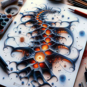 mechanical-structure-tattoo – tattoo design ideas free ai generated – neotraditional-clean-contrast – for-knee – Gallery: biomechanics-inkby-ai