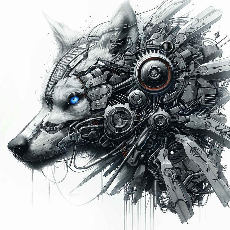 mechanical-structure-tattoo – tattoo design ideas free ai generated – neotraditional-dynamic-color – for-arm – Gallery: biomechanics-inkby-ai