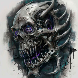 mechanical-structure-tattoo – tattoo design ideas free ai generated – realism-photo-realistic – for-stomach – Gallery: biomechanics-inkby-ai