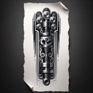 mechanical-tattoo – tattoo design ideas free ai generated – neotraditional-refined-lines – for-palm – Gallery: biomechanics-inkby-ai