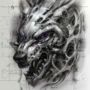 mechanical-tattoo – tattoo design ideas free ai generated – realism-natural-tones – for-full-back – Gallery: biomechanics-inkby-ai