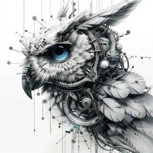 metal-structure-tattoo – tattoo design ideas free ai generated – surrealism-ethereal-textures – for-hip – Gallery: biomechanics-inkby-ai