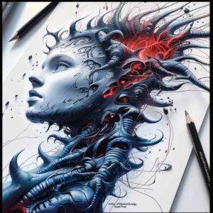 moving-part-tattoo – tattoo design ideas free ai generated – neotraditional-decorative-flourishes – for-toe – Gallery: biomechanics-inkby-ai