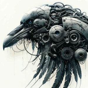 muscle-metal-tattoo – tattoo design ideas free ai generated – surrealism-visionary – for-neck – Gallery: biomechanics-inkby-ai