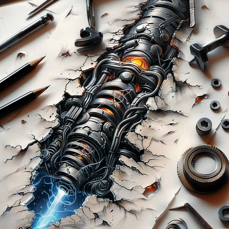organic-artificial-tattoo – tattoo design ideas free ai generated – realism-real-life-shading – for-collarbone – Gallery: biomechanics-inkby-ai