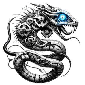 precise-linework – tattoo design ideas free ai generated – neotraditional-crisp-lines – for-temple – Gallery: biomechanics-inkby-ai