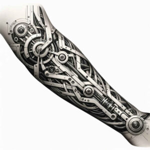 precise-linework – tattoo design ideas free ai generated – neotraditional-precise-lines – for-abdomen – Gallery: biomechanics-inkby-ai