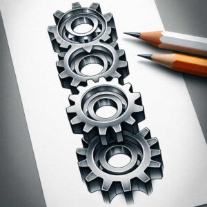precise-linework – tattoo design ideas free ai generated – realism-skin-texture – for-toe – Gallery: biomechanics-inkby-ai