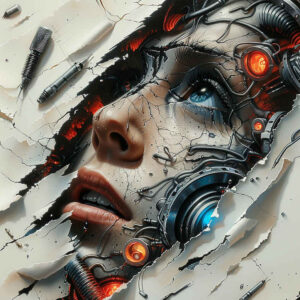 realistic-machine-tattoo – tattoo design ideas free ai generated – neotraditional-decorative-elements – for-shoulder-blade – Gallery: biomechanics-inkby-ai