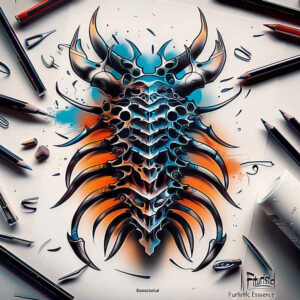 realistic-machine-tattoo – tattoo design ideas free ai generated – realism-realistic-gleam – for-hand – Gallery: biomechanics-inkby-ai
