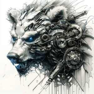 robotic-tattoo – tattoo design ideas free ai generated – neotraditional-rich-blacks – for-spine – Gallery: biomechanics-inkby-ai