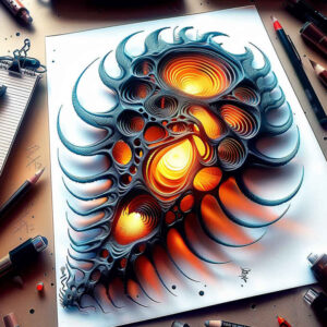 steel-tattoo – tattoo design ideas free ai generated – neotraditional-bold-highlights – for-lower-leg – Gallery: biomechanics-inkby-ai