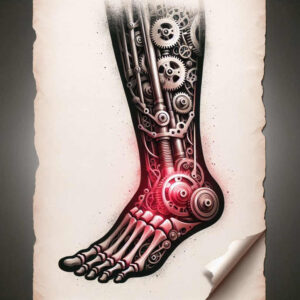 steel-tattoo – tattoo design ideas free ai generated – realism-fine-lines – for-palm – Gallery: biomechanics-inkby-ai