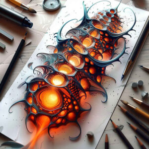 steel-vein-tattoo – tattoo design ideas free ai generated – neotraditional-refined-detail – for-outer-arm – Gallery: biomechanics-inkby-ai