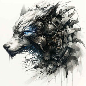 steel-vein-tattoo – tattoo design ideas free ai generated – surrealism-fragmentation – for-back-shoulder – Gallery: biomechanics-inkby-ai
